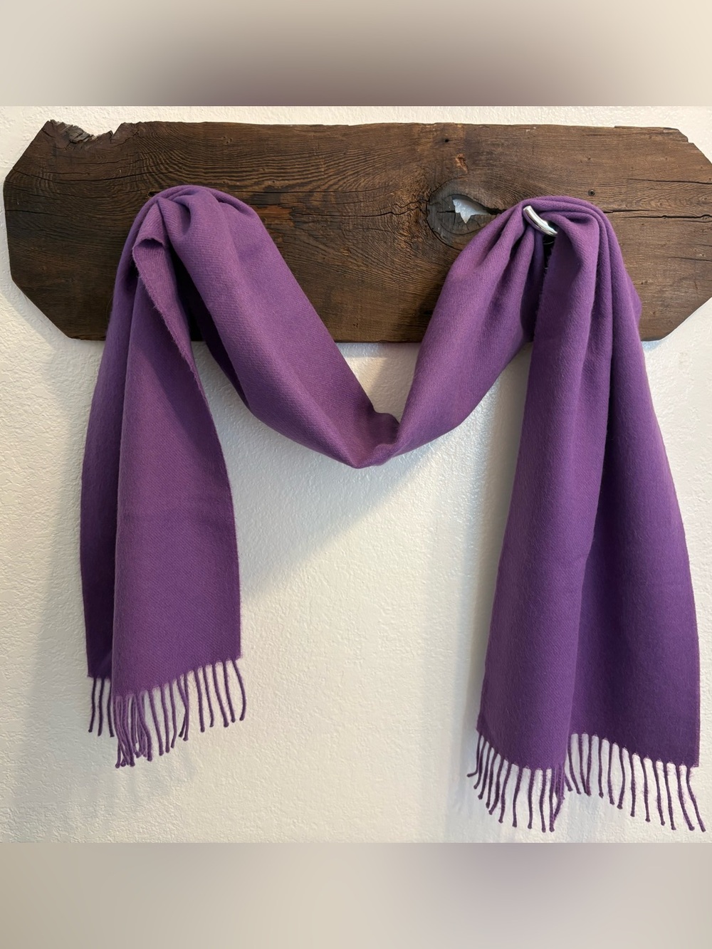Purple Alpaca Wool Scarf - TUMI